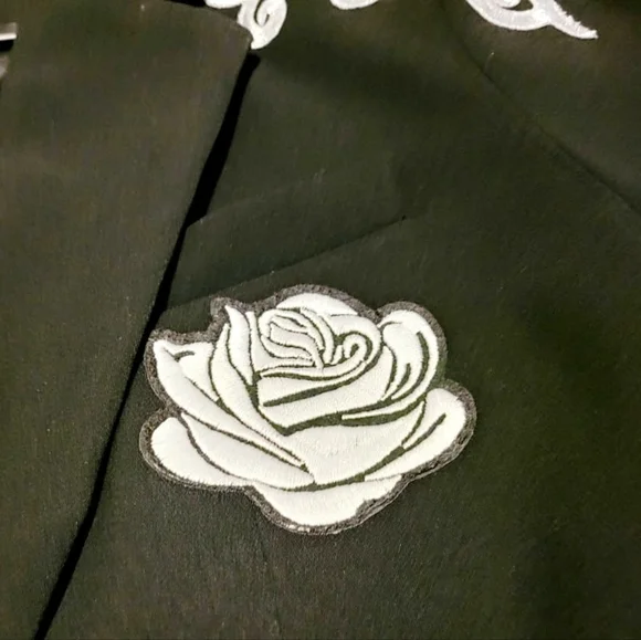 Vintage *RARE* Designer Blazer with Silver Applique *ONE OF A KIND* - Picture 3 of 12